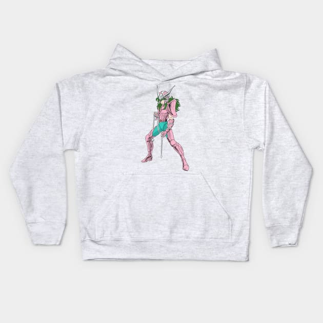 Saint Seiya - Shun Andromeda Kids Hoodie by Nykos